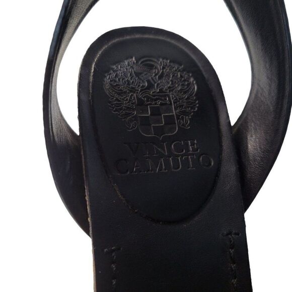 Vince Camuto Black Leather Odela Sandals (Size 8M/38.5) - Picture 7 of 9